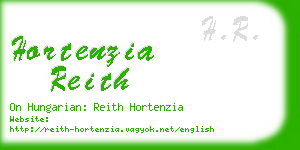 hortenzia reith business card